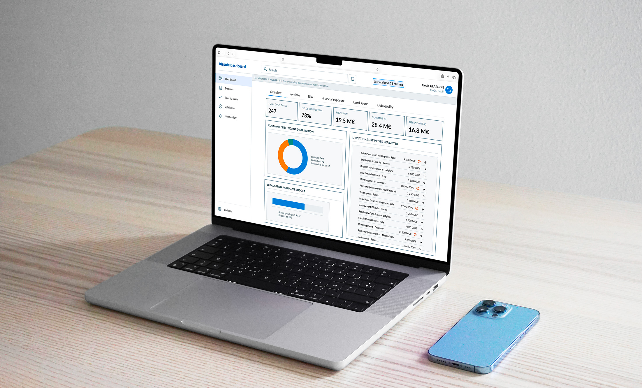 Dispute Dashboard — ENGIE